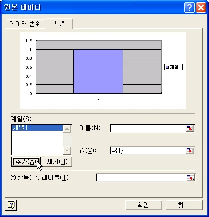 피벗테이블의 일부 영역으로 차트 만들기 관련 예시 이미지 4