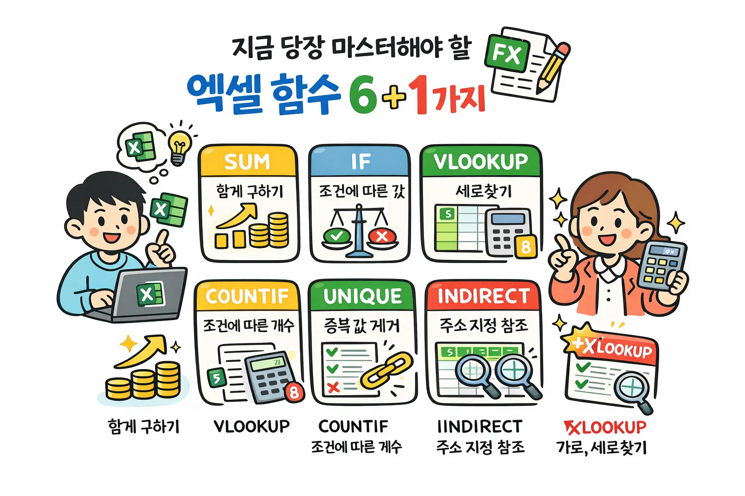 지금 당장 마스터해야 할 엑셀 함수