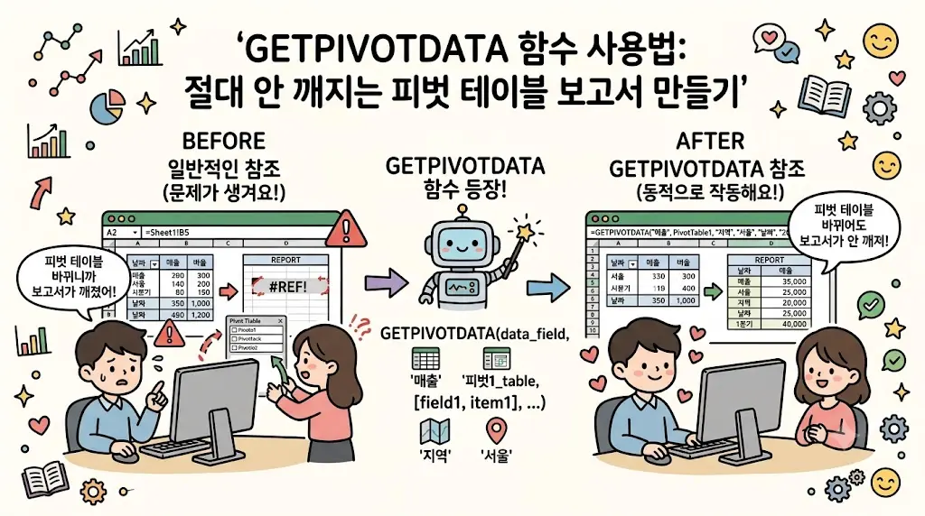 피벗 테이블과 GETPIVOTDATA 함수 완벽 정복