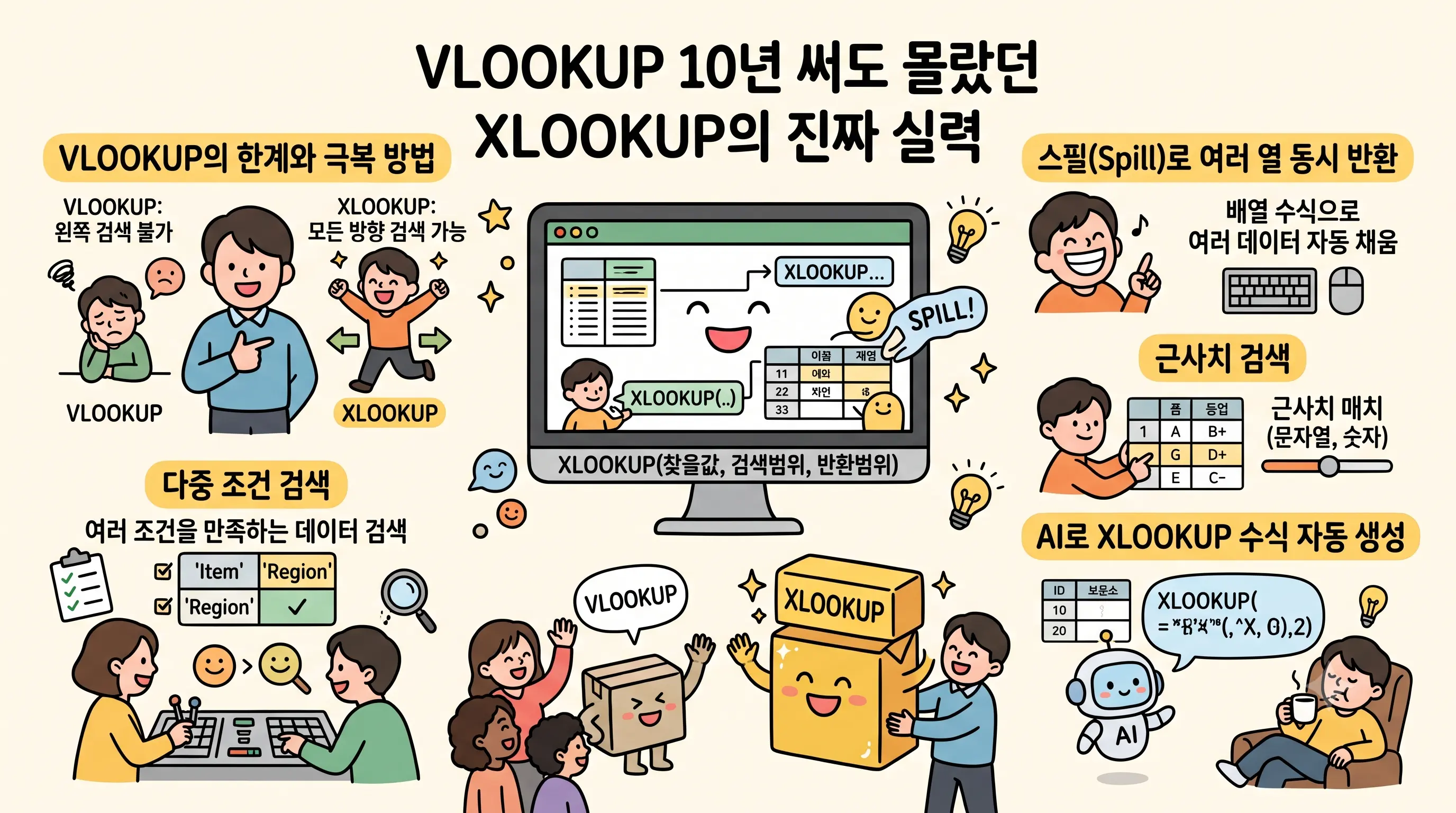 XLOOKUP 다중 조건 검색 스필 활용법