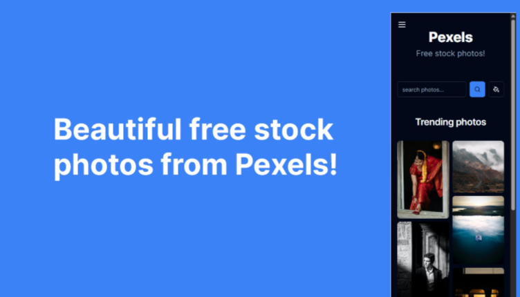 Pexels 애드인 사용 이미지