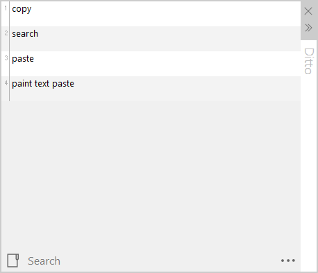 ditto clipboard 프로그램 화면