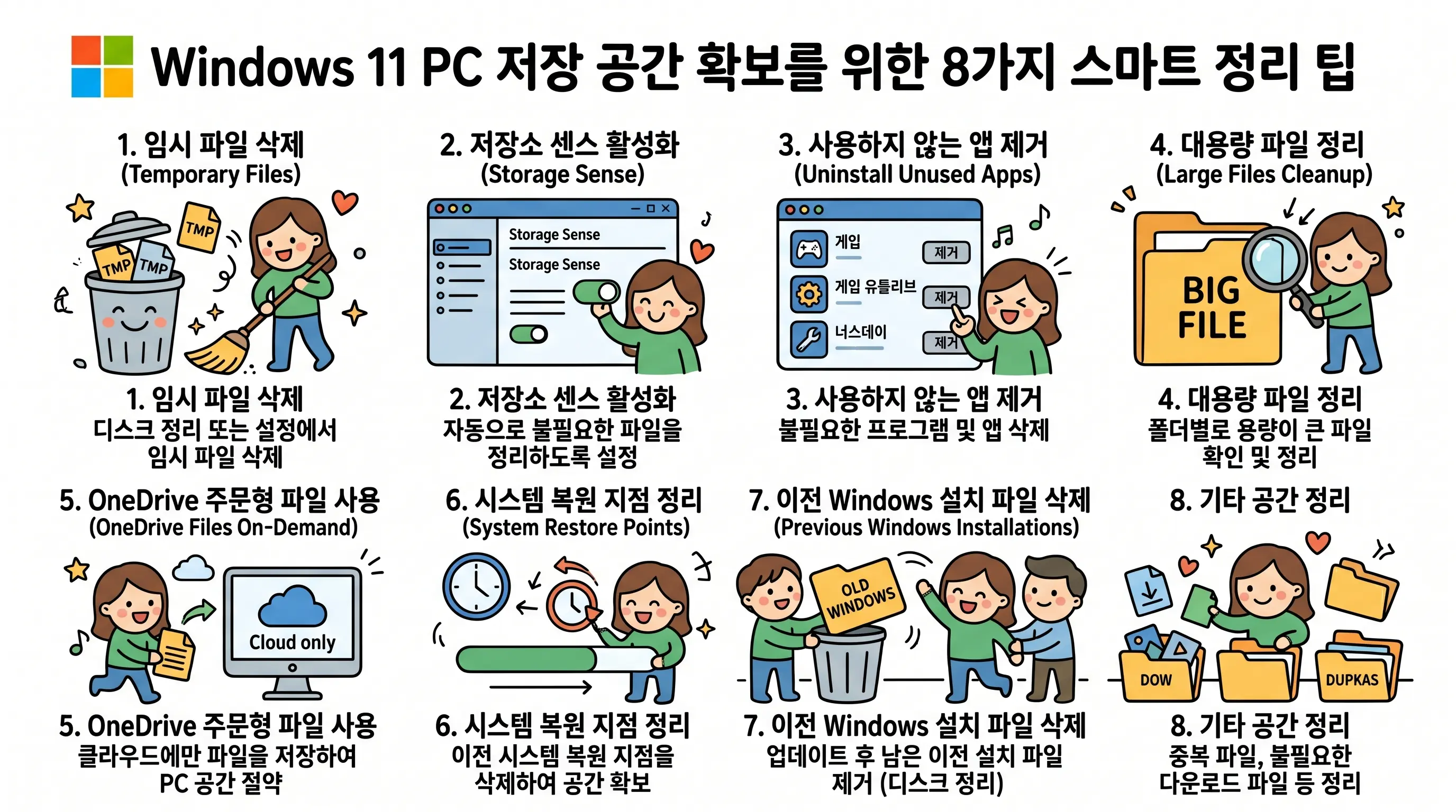 Windows 11 저장 공간 관리 이미지